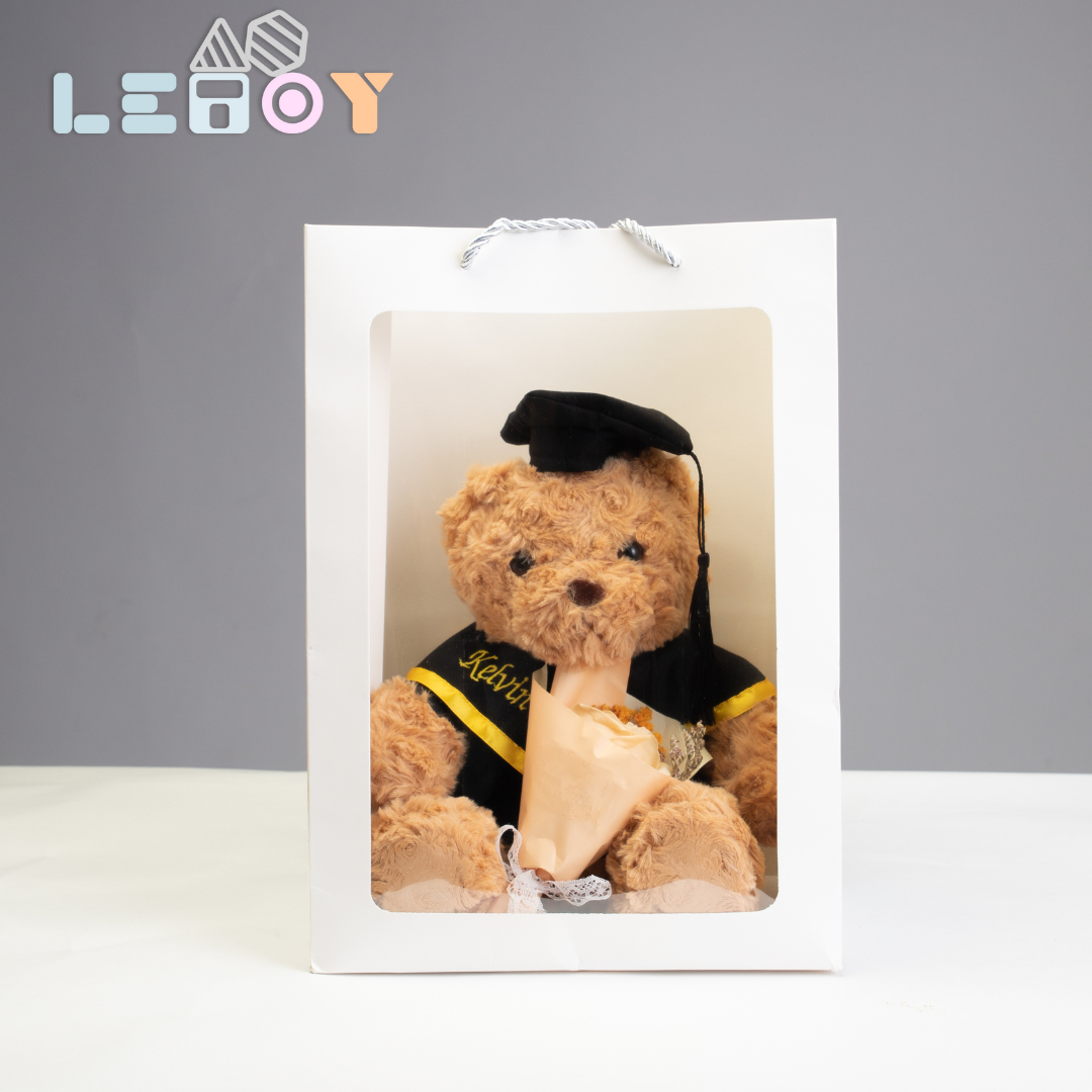☆Personalized Name Embroidery ☆Graduation bear☆Customized Graduation Gift