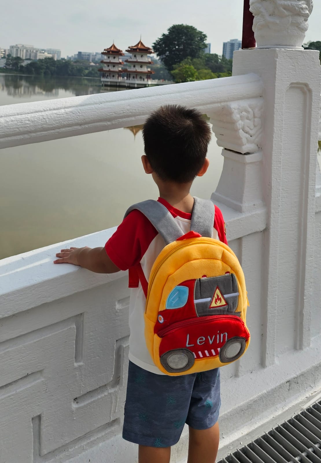 Personalized Name Embroidery Truck Backpack for kids/kindergarten backpack/special gift for kids