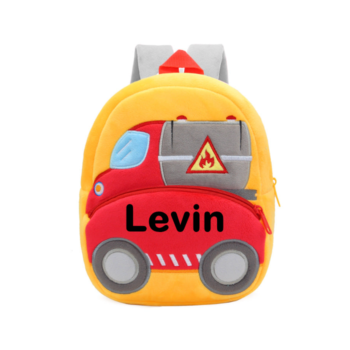 Personalized Name Embroidered Truck Backpack | Perfect for Little Explorers